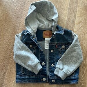 18 month Levis Hooded Denim Jacket